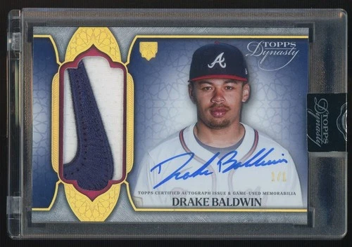2025 Topps Dynasty Drake Baldwin RC Rookie GU Nike Logo Patch AUTO 1/1