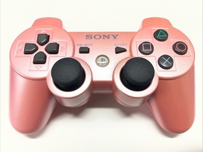 OEM Sony PS3 DualShock 3 Pink Controller Tested Working
