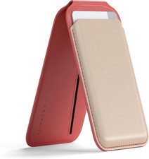 Magnetic Magsafe Wallet, Double Flap Stand Card Holder, 4 Slots with Front NFC P