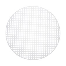 10pcs 7" Plastic Mesh Canvas Sheet Mat 6 Count Round Blank Canvas White