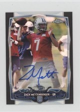 2014 Topps Chrome Mini Rookie Black Refractor 18/25 Zach Mettenberger Auto 1u6