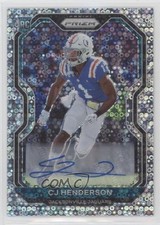 2020 Panini Prizm Rookie No Huddle Prizm Auto CJ Henderson #351 Auto 1ei2