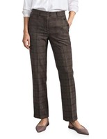 High Waist Straight Leg Hose Casual Fit Street One Dunkelbraun 36