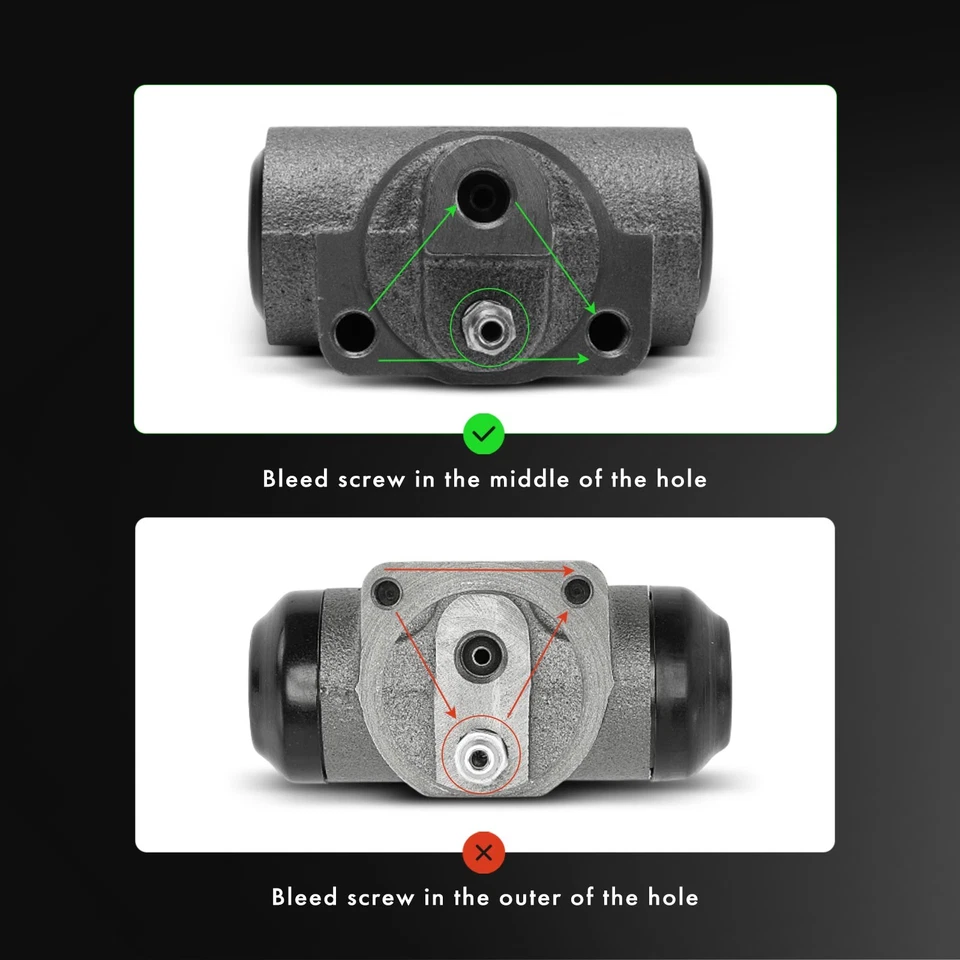 2Pcs Rear Brake Wheel Cylinder for Chevy Tahoe GMC Yukon Cadillac Bore: 1 Inch - Image 2 of 4