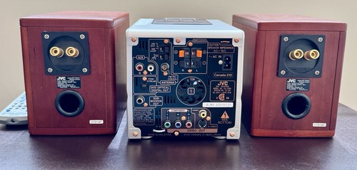 Sistema de componentes compactos JVC EX-D5 CD/DVD con control remoto y altavoz de cono de madera SP-EXA1 - Imagen 8 de 8