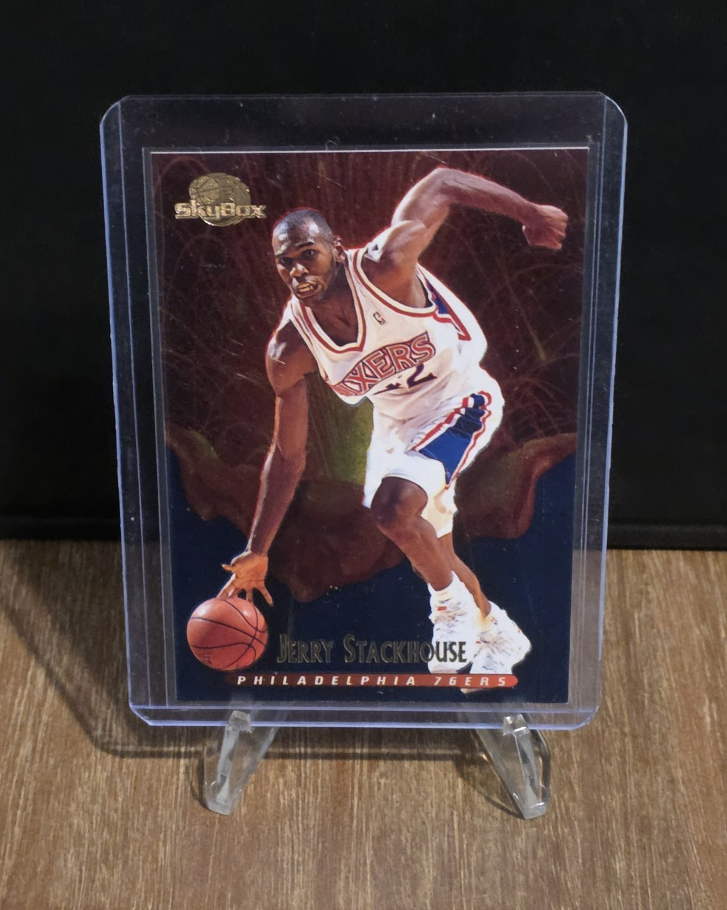 SkyBox 1995-96 Premium Meltdown Jerry Stackhouse Insert #M9 76ers NBA
