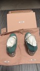NIB Miu Miu Vernice Robins Egg Tiffany Blue Mary Jane Crystal Heel Shoes size 37 — photo 10