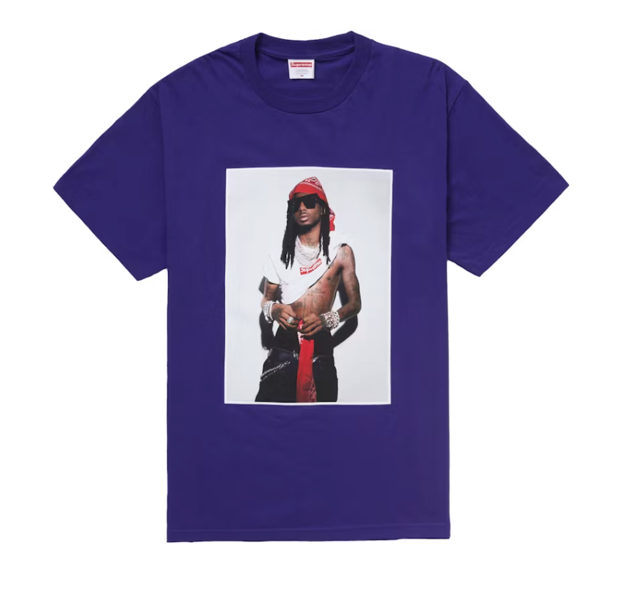Supreme NBA Youngboy Playboi Carti Tee Pale Green Khaki Purple M/L