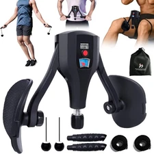 Adjustable Thigh Trainer 132lbs Kegel Pelvic Floor, Booty Exercise Machine,Black