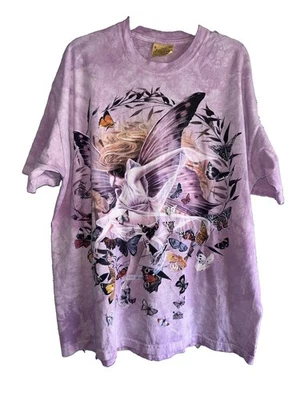 Camiseta De Colección 2000 The Mountain Fairy Butterfly Sheila Wolk Y2K Tie Dye Camiseta XL - Imagen 1 de 4