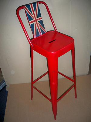 Barhocker  Britische Flagge Metall  Gutmann Factory  outdoor-geeignet