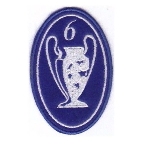 [Patch] CHAMPIONS LEAGUE numero 6 replica cm 5 x 7,5 toppa ricamata ricamo -205 - Photo 1/1