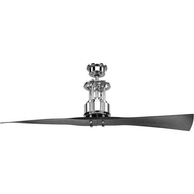 Progress Lighting P2570 15 Spades Indoor Ceiling Fan Polished Chrome