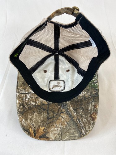 John Deere Baseball Cap Buckleback Hat Camouflage Realtree Mesh Back Adjustable - Picture 7 of 10