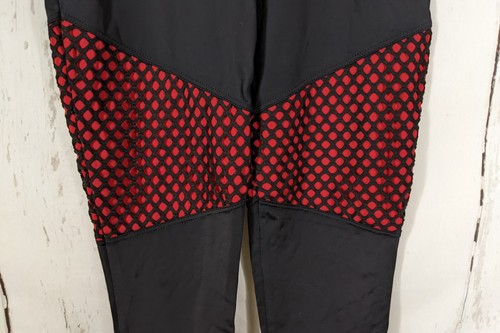 Mujer Balera Disfraz de Baile Pantalones Leggings Rojo Negro Malla SA Hip Hop Jazz - Imagen 2 de 7