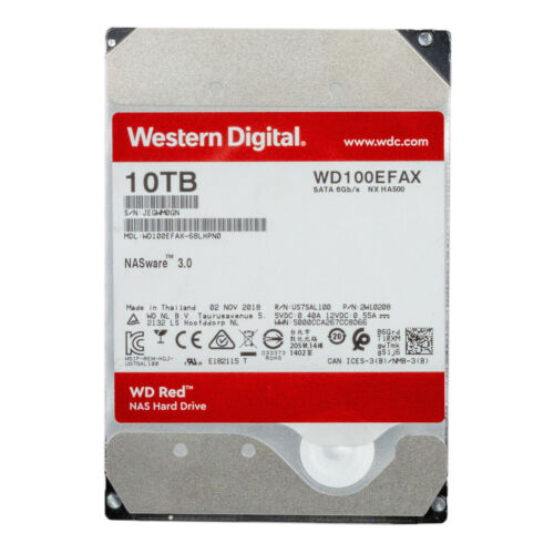 Hard Drive WD Red WD100EFAX NX HA500 NASware 3.0 10TB 5.4K 256MB SATA III 3.5'' - Picture 3 of 3