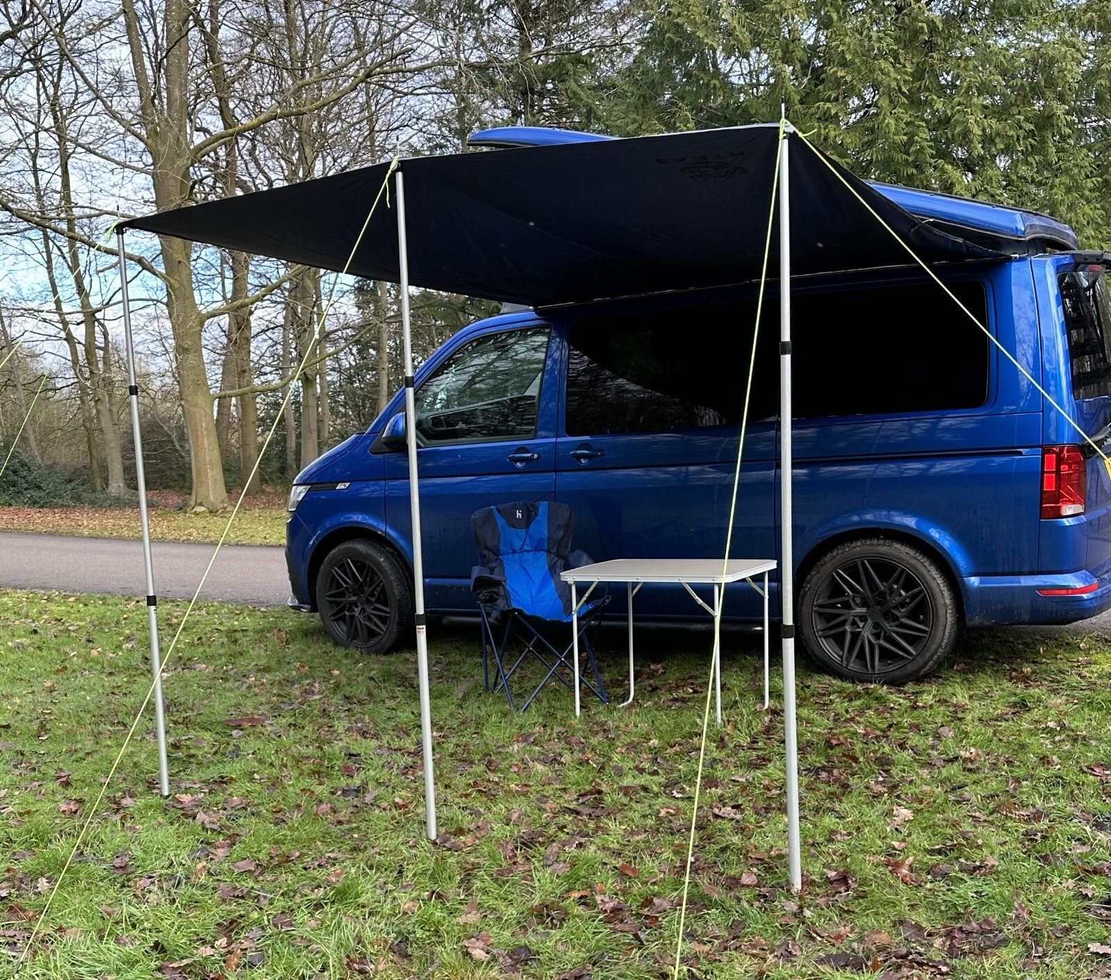 Tenda Da Sole Camper Tenda Da Sole Per Camper/caravan Wild Earth Deluxe - 2, 4 X 3 M, Grigio Medio, Alluminio E Nylon Pannello Solare Camper - Foto 7