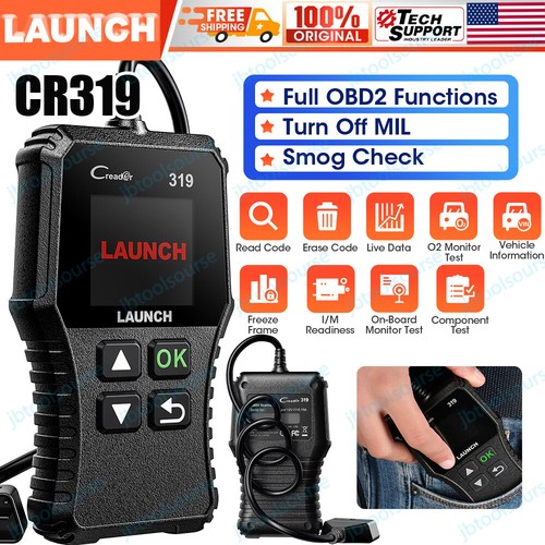 LAUNCH CR319 OBD Scanner OBD2 Code Reader Car Check Engine Fault Diagnostic Tool - Picture 1 of 14