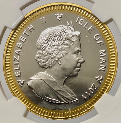 2011 Isle of Man Bi-Metallic Platinum & Gold Angel NGC PF-70 UCAM - Picture 10 of 12