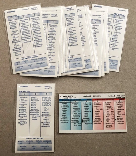 1927 Strat-O-Matic Baseball Complete Season Card Set  ~ OOP ~ New