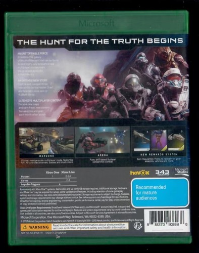 HALO 5 Guardians XBOX ONE GAME - Picture 2 of 2