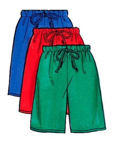 WOW! FATHER & SON CLOTHES PULL-ON TOP PANTS SHORTS SEWING PATTERN Butterick 5286 - Picture 5 of 8