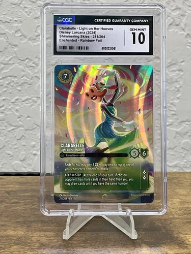 Clarabelle Light on her hooves Enchanted 211/204 CGC 10 Gem Mint Disney Lorcana