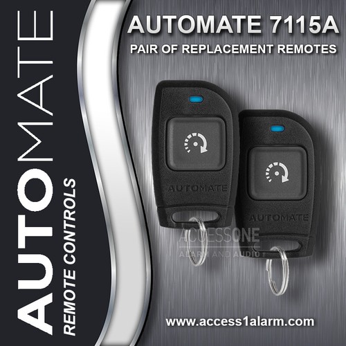 Pair of Automate 7115A 1-Button Remote Start 1-Way Replacement Remote Controls - Picture 2 of 3