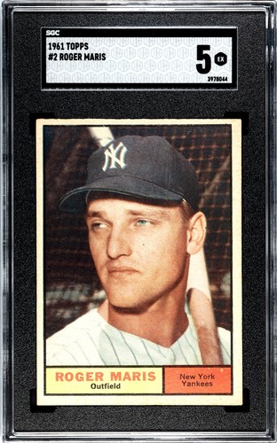 1961 Topps Roger Maris #2 SGC 5
