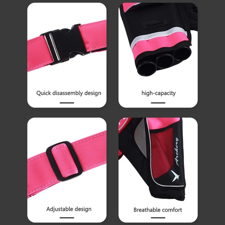 Сумка со стрелами Oxford ткани стрелы колчан 3 трубки наплечная талия сумка для лука стрелы - Изображение 4 из 4