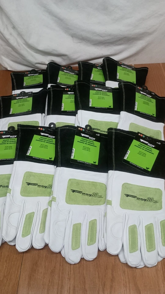 Lote de 12: Guantes de soldadura de piel de cabra multiusos Forney Pro para hombre XL (12 pares) Foto 3 de 4