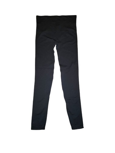 Spanx Solid Very Black Look At Me Now Center Seam Free Seamless Leggings Size M - Picture 3 of 6