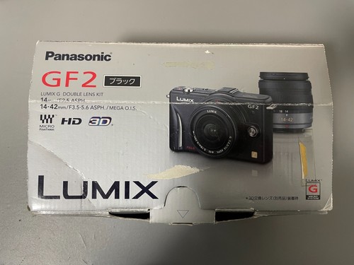 Panasonic LUMIX DMC-GF2 H-H014 H-FS014042 Black Digital Camera 3D DMC-GF2W - Picture 12 of 19