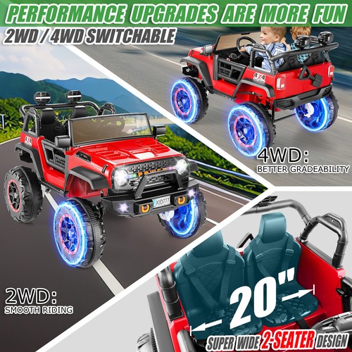 12V 24V Kids Ride on Truck Car with Remote Control Electric Toy /Bluetooth Music - Picture 110 of 142