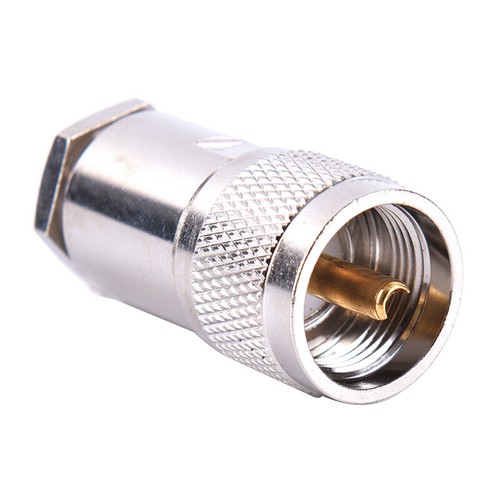 UHF male Plug PL259 clamp for RG8 RG165 RG213 7D-FB cable RF connectorJ GA - Zdjęcie 5 z 11