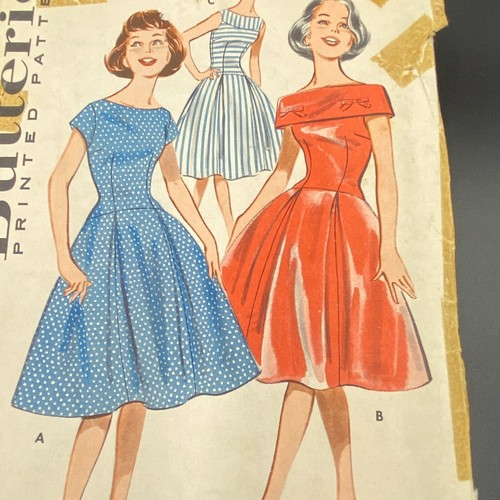 Lote 3 vestidos busto 32 COMPLETOS Advance SimplicityPT con patrón de costura vintage años 50 - Imagen 8 de 9