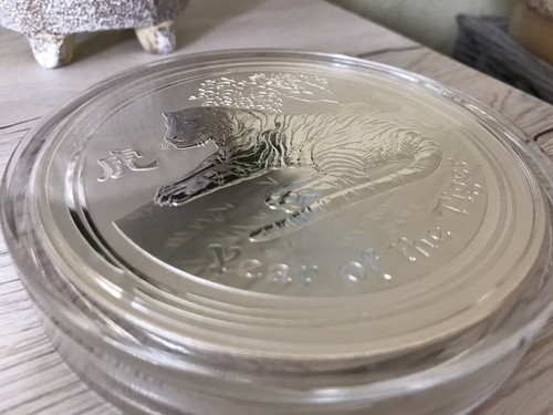 1 Kg Silber Münze Lunar II Tiger 2010 Australien Year Of The Tiger 30$ - Bild 6 von 8