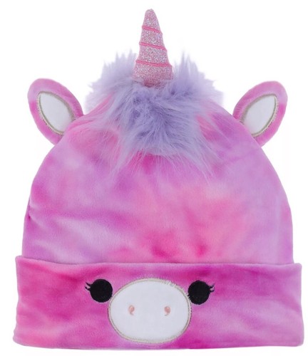 Squishmallows Lola Unicorn Pom Hat Gloves Ears Horn Soft Ships Fast - Picture 2 of 4