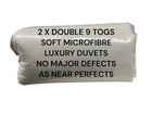 2 X DOUBLE 9 TOG DUVETS LUXURY QUALITY MICROFIBRE SECONDS QUILTS JOB LOT LW66