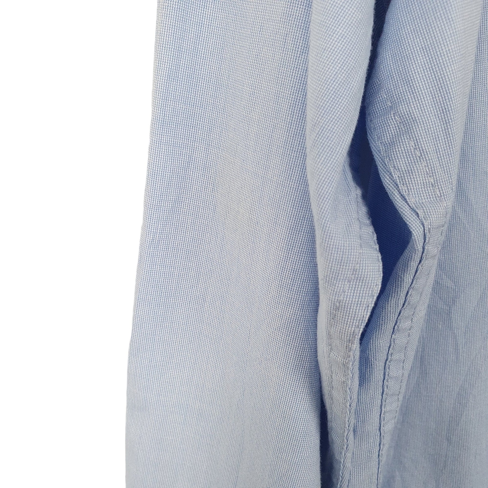 TOMMY HILFIGER Blue Shirt Custom Fit Long Sleeve Casual Mens M image 4