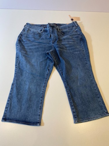 NYDJ Marilyn Crop Capri Blue Jeans Lift Tuck Technology Women's 24WP NWT - Picture 2 of 15