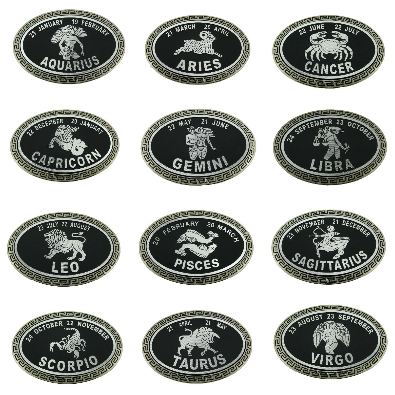 Zodiac Sign Bottle Opener Belt Buckle Astrology Horoscope Birthday Celestial New