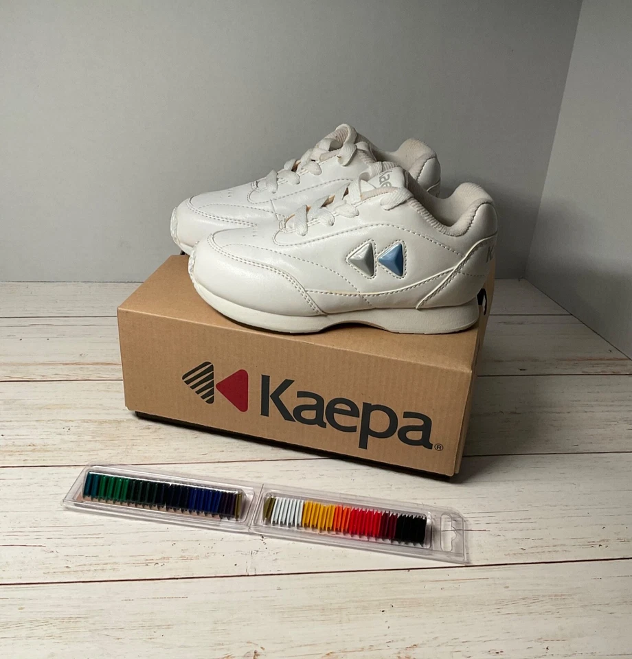 Kaepa Girls Liberty Cheer Shoe Color Change Snap in Logo 11Y Kid White Youth - Image 2 of 4