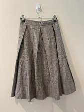 Vintage 1980s Wool Blend Pleated Skirt