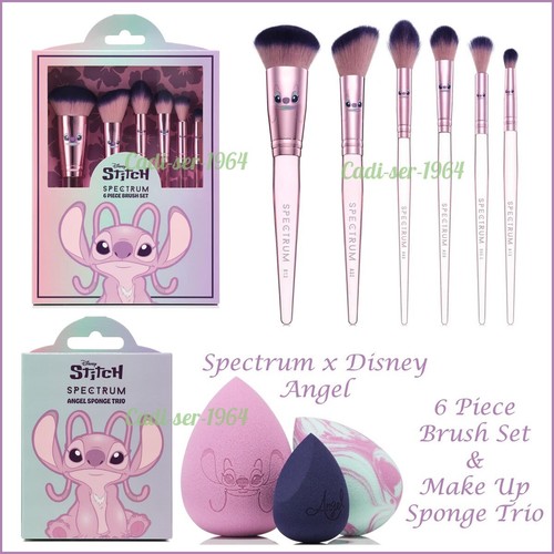 Spectrum x Disney Lilo and Stitch Angel 6 Piece Brush Set & Sponge Trio NEW - Picture 6 of 24