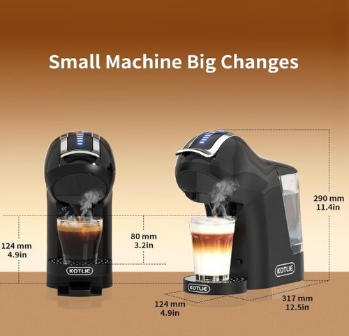 Cafetera con leche espresso 5 en 1 de una sola porción, 19 bar frío caliente - Imagen 4 de 14