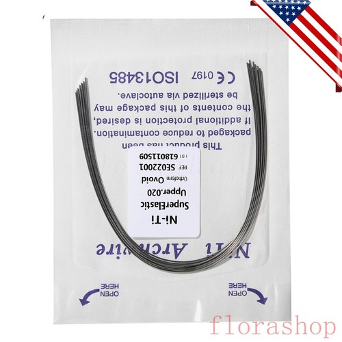 100pcs 10packs Dental Orthodontic Super Elastic Niti Arch Wire Round Ovoid Form - Picture 81 of 102