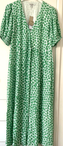 BNWT Womens Forever New Daisy Maxi Dress Size 14 Blue Tile RRP $139.99
