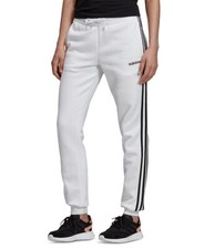 Adidas Active Jogger Ladies Essentials 3 Stripe Pant Sweatpants White Black