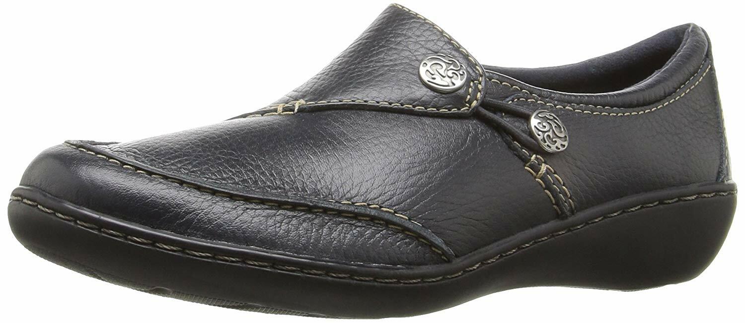 Clarks Ashland cerrado Toe Mocasines para mujer, azul marino, talla 7.5 er5C Clarks Ashland cerrado Toe Mocasines Mocasines Mocasines para mujer, azul marino, talla 7.5 er5C comprar nuevo barato